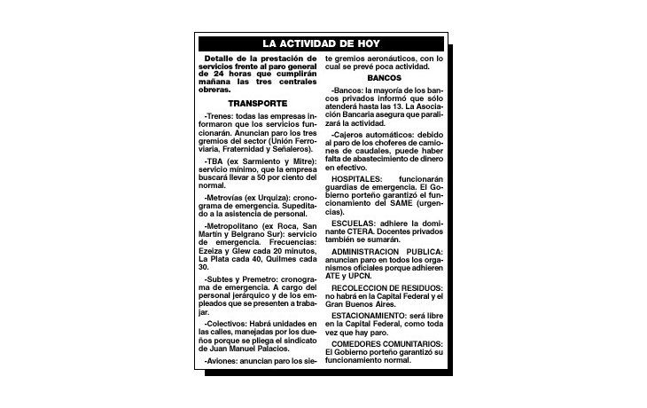 ámbito.com | CGT: una huelga por salud, dinero y amor