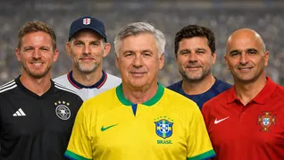 Carlos Ancelotti encabeza la lista de los técnicos mejores pagos que dirigirán en el Mundial 2026. Brasil eligió capacidad y, además, experiencia. Carlos Ancelotti encabeza la lista de los técnicos mejores pagos que dirigirán en el Mundial 2026. Brasil eligió capacidad y, además, experiencia.