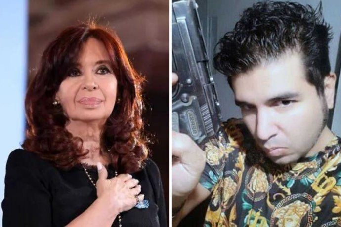 Cristina Fernández de Kirchner y su agresor, Fernando Sabag Montiel.&nbsp;