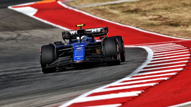 Colapinto tuvo un entrenamiento sin brilo en el Gran Premio de EEUU.