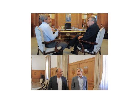 Frigerio con Manzur y Morales.