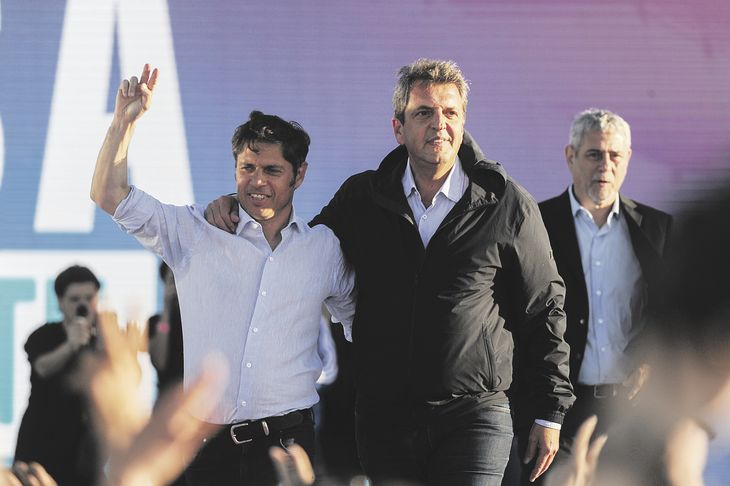 Massa junto a Kicillof, en 2023.