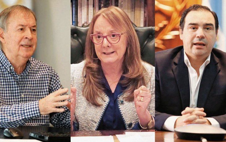 Juan Schiaretti, Alicia Kirchner y Gustavo Valdés