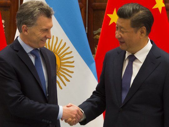 Macri, con Xi Jinping.