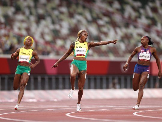 La felicidad de Thompson y la desazón de Fraser-Pryce.