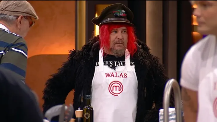 Walas se sumó al reality de cocina. 