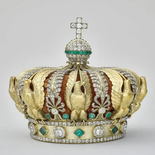 La corona fue adquirida por el Louvre en 1988, como una de las pocas joyas de soberana que se conservan en Francia. La corona fue adquirida por el Louvre en 1988, como una de las pocas joyas de soberana que se conservan en Francia.