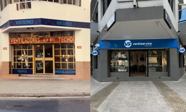 La misma esquina, dos tiempos. Ayer y hoy del local sobre avenida Gaona, un punto fijo desde donde la empresa creció y se transformó sin moverse de lugar. La misma esquina, dos tiempos. Ayer y hoy del local sobre avenida Gaona, un punto fijo desde donde la empresa creció y se transformó sin moverse de lugar.