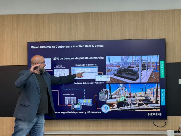 Gustavo Guitera contó que personal de operación del VMOS se entrenó en entornos de realidad virtual a partir del modelo de ingeniería. Gustavo Guitera contó que personal de operación del VMOS se entrenó en entornos de realidad virtual a partir del modelo de ingeniería.