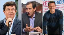 Fernando Espinoza y Julio Garro irán por la reelección el domingo. Julián Álvarez intentará arrebatarle Lanús a JxC.