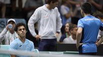 Cerúndolo jugó un gran partido ante Sinner, pero el italiano se llevó el punto.