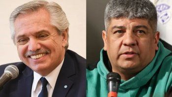 Alberto Fernández y Pablo Moyano.