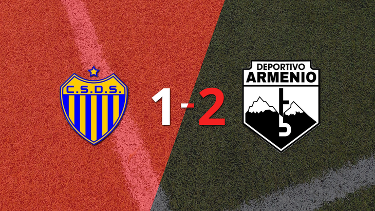 Dep. Armenio le dio vuelta el partido a Dock Sud con un 2-1