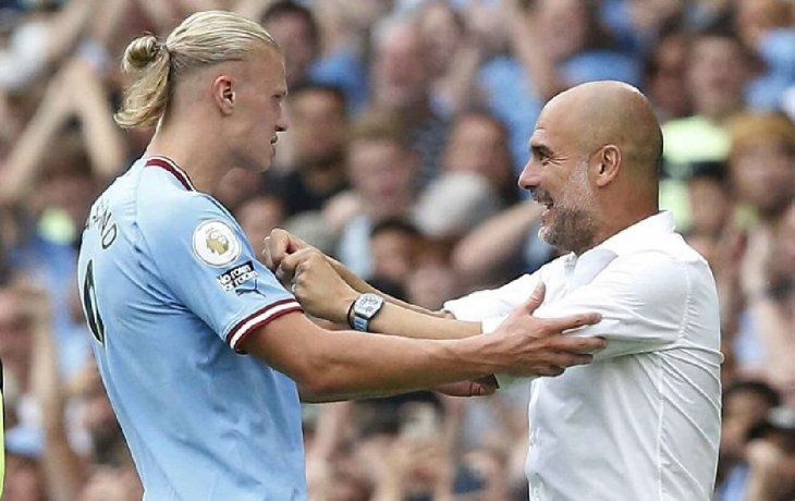 guardiola le bajo la espuma a la haalandmania con un comparacion con messi