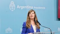 Gabriela Cerruti dio una conferencia en Casa Rosada este jueves.