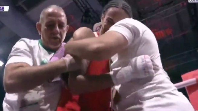 La boxeadora se emocionó tras su victoria y busca su lugar en el podio olímpico.&nbsp;