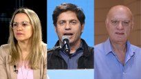 Píparo, Kicillof y Grindetti.