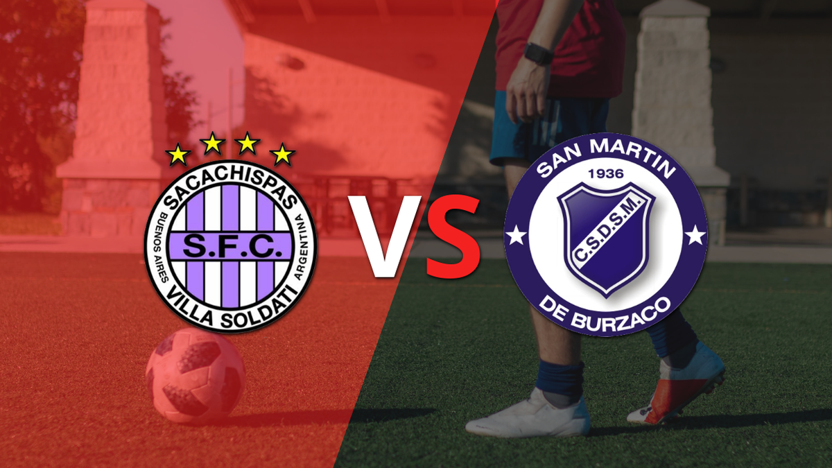 The match between Sacachispas and San Martín Burzaco begins