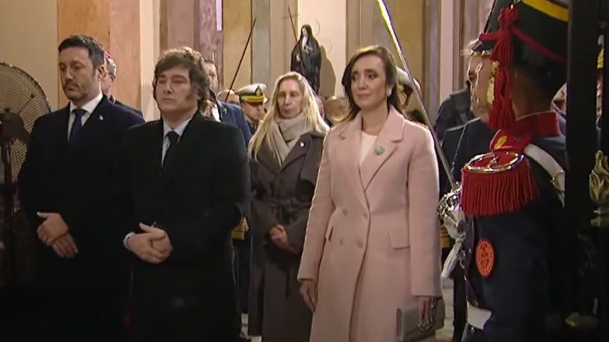 Tedeum del 25 de mayo: Javier Milei no saludó a Jorge Macri y esquivó a Victoria Villaruel