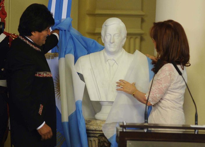 Último acto de Cristina de Kirchner como Presidente.