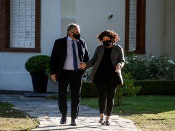 Alberto Fernández y la nueva ministra de Salud de la Nación, Carla Vizzoti.
