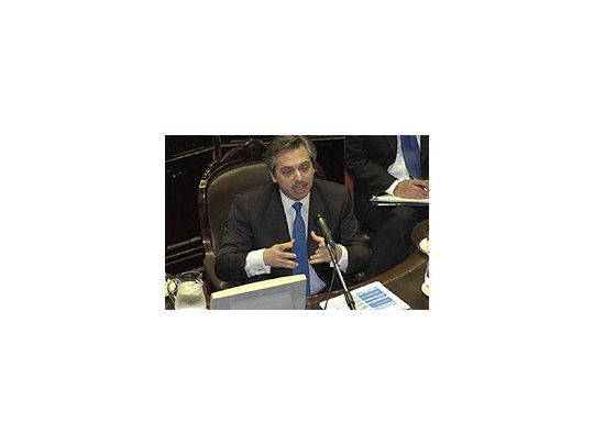 El jefe de Gabinete en su discurso en la Cámara de Diputados.