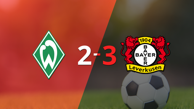Triunfo de Bayer Leverkusen sobre Werder Bremen por 3 a 2
