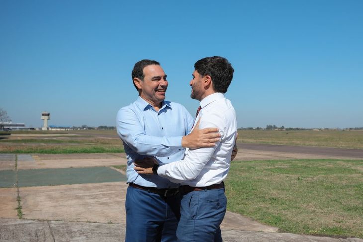 Gustavo Valdés y Maximiliano Pullaro. Gustavo Valdés y Maximiliano Pullaro.