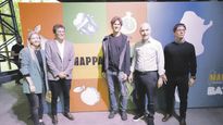 Campaña. Horacio R. Larreta y Martín Lousteau y el ministro José Luis Giusti, en Mercado Argentino de Productos y Productores Agroalimentarios (MAPPA), en el barrio de Palermo.