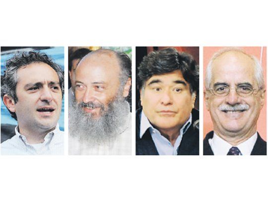 Andrés Larroque, Emilio Pérsico, Carlos Zannini y Jorge Taiana