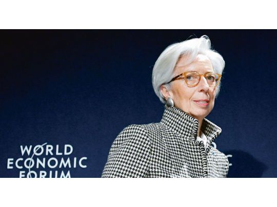 Presencia. La tuvo ayer Christine Lagarde en Davos, en la previa al inicio oficial de las deliberaciones en Davos.