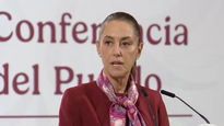 Claudia Sheinbaum en la Mañanera del Pueblo de este jueves.