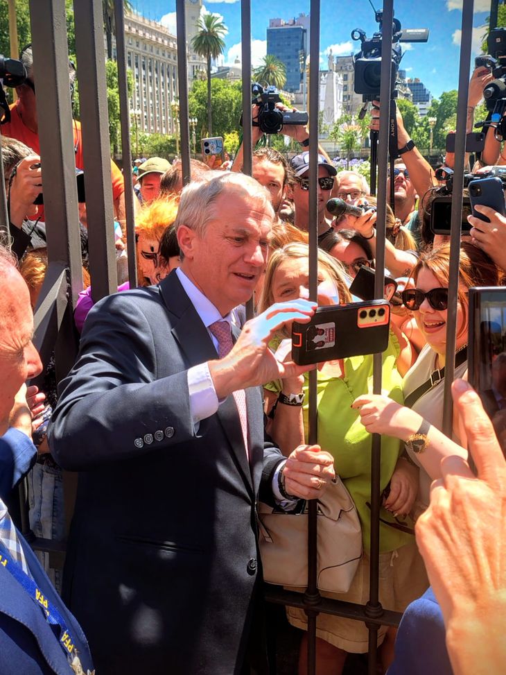 José Antonio Kast durante su visita a Casa Rosada. José Antonio Kast durante su visita a Casa Rosada.