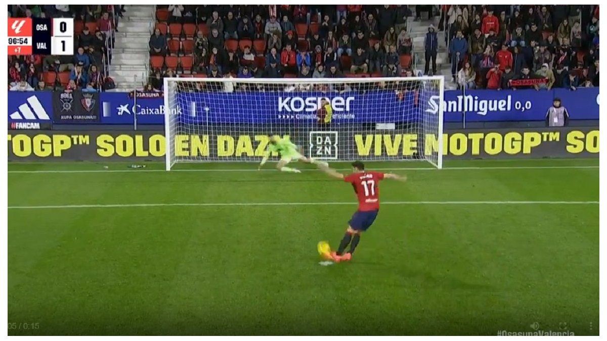 VIDEO: the mistake of the year in Spain for an unusual penalty miss at the last minute