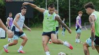 La Selección argentina se entrenó en Nueva York donde disputará la final del Mundial el próximo domingo.