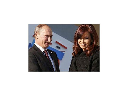 Cristina y Putin en la reunión del G-20, el pasado septiembre.