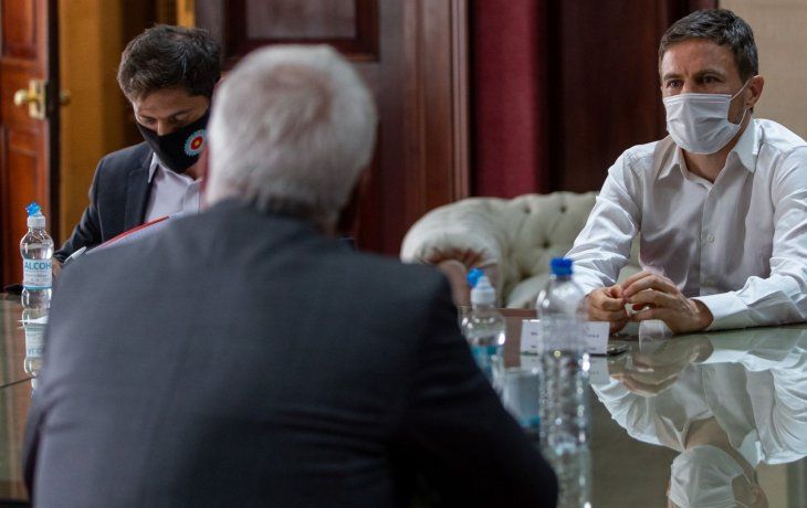 Kicillof y Costa durante el encuentro con industriales&nbsp;