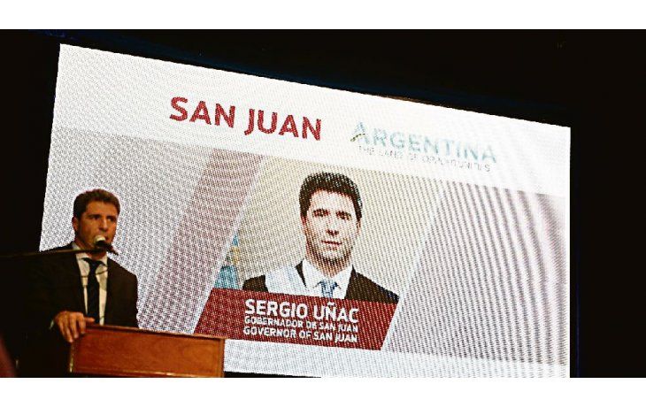 ámbito.com | Propuesta. Sergio Uñac expuso ante potenciales inversores norteamericanos las ventajas de la provincia.