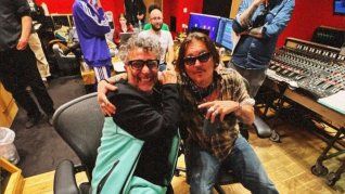 Fito Páez y Johnny Depp en Abbey Road.