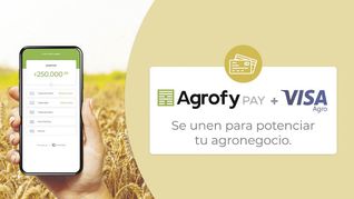 alianza.  Flyer del acuerdo entre Agrofy Pay y Visa Agro.