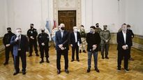 final. Perotti tuvo ayer reunión con agentes federales por la creciente violencia narco, en la previa del acto por el cierre de campaña.&nbsp;