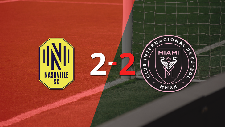 Inter Miami empata con Nashville SC y la instancia se define a la vuelta