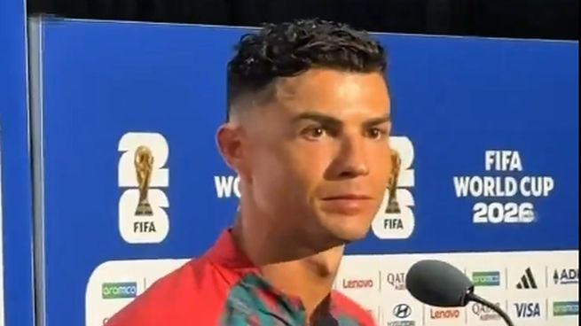 Cristiano Ronaldo evitó una pregunta sobre Messi tras su doblete con Portugal en el Mundial 2026.
