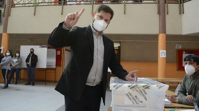 El candidato Gabriel Boric.