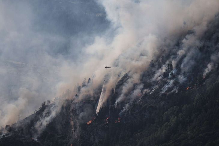 Fires in Switzerland.