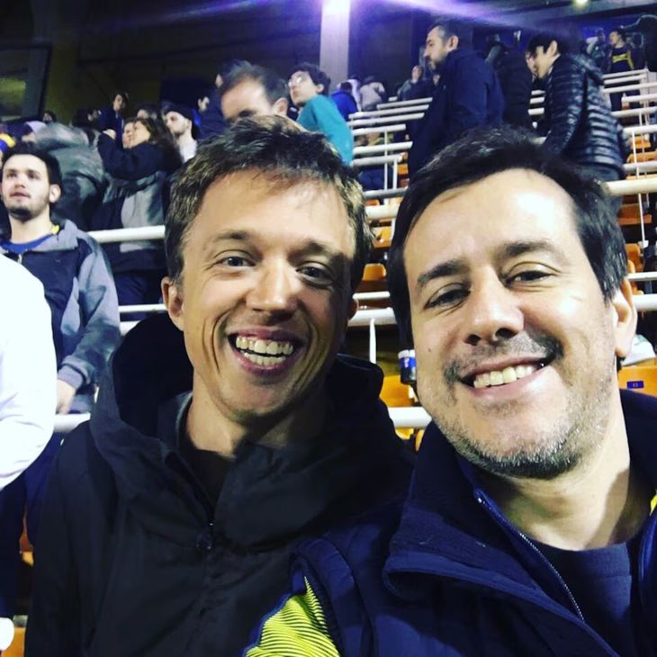 Mariano Recalde, no oculta su fanatismo por Boca. Mariano Recalde, no oculta su fanatismo por Boca.