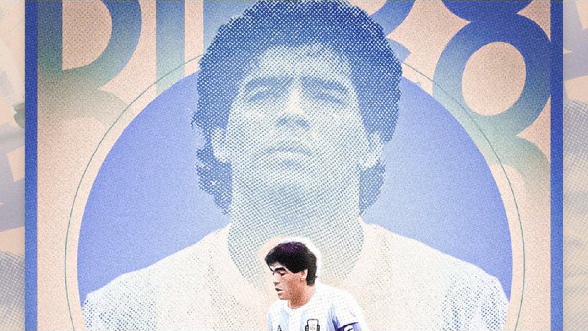 El saludo especial de la AFA a Diego Maradona por su cumpleaños: caricatura y video homenaje