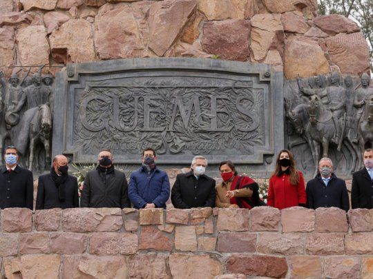 El presidente Alberto Fernández participó de los homenajes a Güemes.