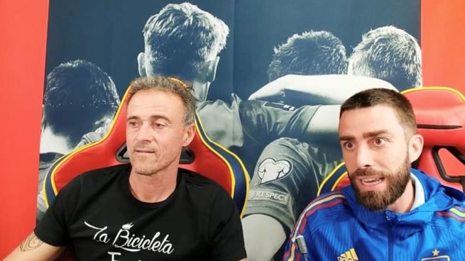 Luis Enrique, DT de España. 