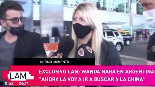 Wanda Nara, en Argentina: Ahora la voy a ir a buscar a la China